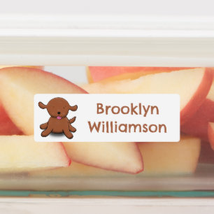 Etiquetas Personalizado de cachorro alegre lindo personaliza