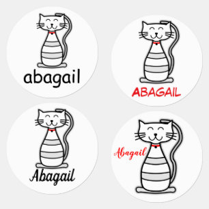 Etiquetas Personalizado de gato