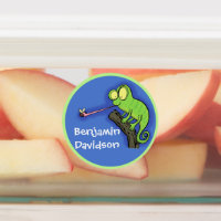 Personalizado de lagarto de camaleón verde lindo