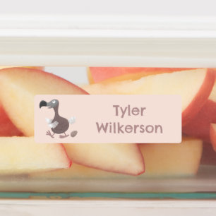 Etiquetas Personalizado de pájaro dodo gracioso personalizad