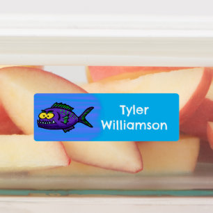 Etiquetas Personalizado de pescado piraña personalizada