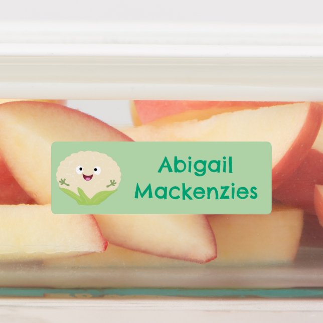Etiquetas Personalizado de verduras de coliflor cutáneo pers (Fijada)