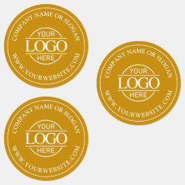 Etiquetas Personalizado Elegante Simple Mostaza Yellow Busin