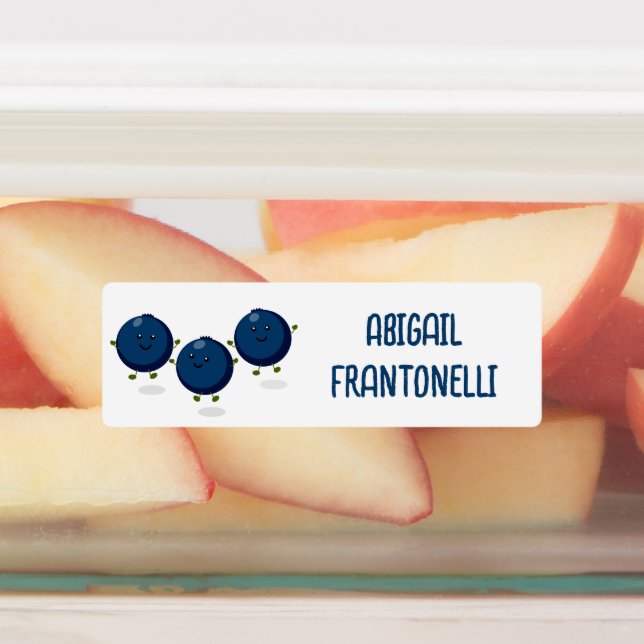 Etiquetas Personalizado morado de arándanos alegres y adorna (Fijada)