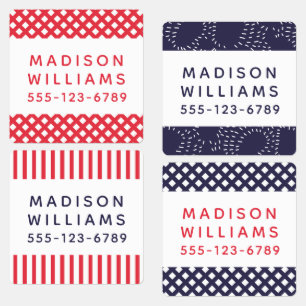 Etiquetas Personalizado Nombre Personalizado Moderno Ropa de