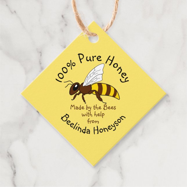 Etiquetas personalizado Pure Honey Jar (Anverso)
