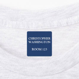 Etiquetas Personalizado Residencial Hogar Azul Hierro En La 