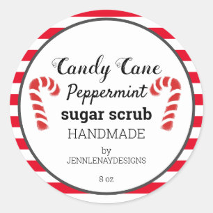 Etiquetas Personalizados de crujido de candy caña 