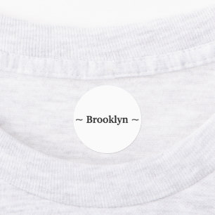 Etiquetas personalizar cambiar nombre texto blanco negro