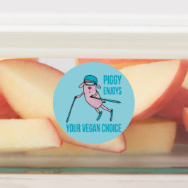 Etiquetas Piggy Enjoys Your Vegan Choice -