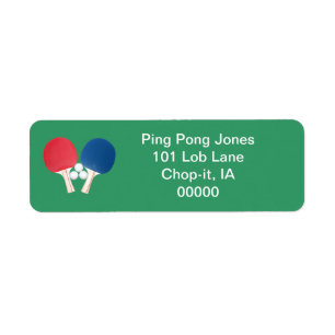 Etiquetas Ping Pong