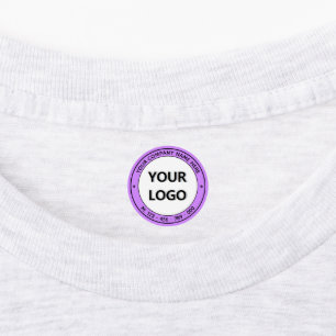 Etiquetas Plantilla de Calcomanías Comerciales con Logotipo 