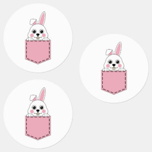 Etiquetas Pocket Mascota Bunny