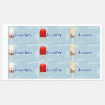 Popsicle con nombre