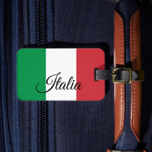 Etiquetas portaequipajes de la Italia Patriótica