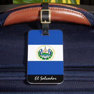 Etiquetas portaequipajes Patrióticas de El Salvado