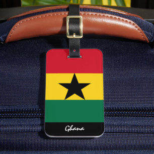 Etiquetas portaequipajes Patrióticas de Ghana, ban