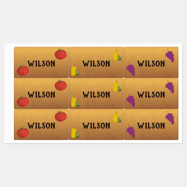 Etiquetas Potluck (Hoja)