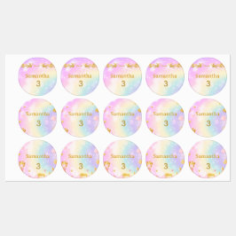 Etiquetas Princess Unicorn Gift Tags, Samantha Birthday
