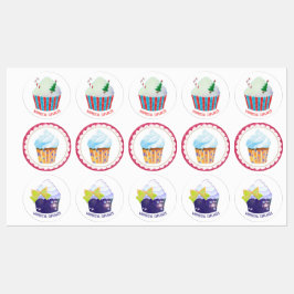 Etiquetas Producto comercial de Cupcakes de gran potencia