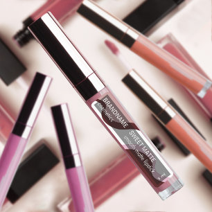 Etiquetas Producto de la marca de la marca Lipstick de color