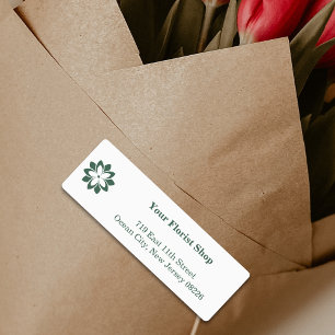 Etiquetas Producto de la Tienda de Flores minimalistas en Bl