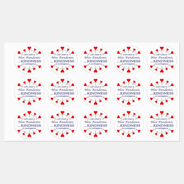 Etiquetas Promover la amabilidad (Hoja)