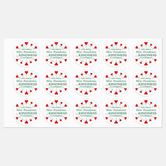 Etiquetas Promover la amabilidad (Hoja)