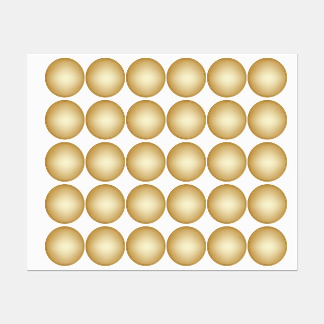 Etiquetas Punto de degradado dorado (Hoja)