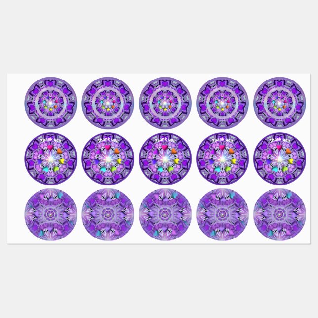 Etiquetas Púrpura W2 (Hoja)