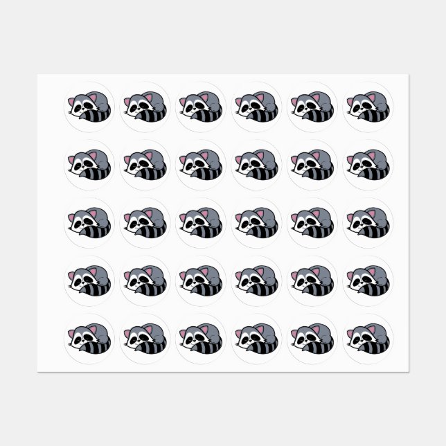 Etiquetas Raccoon (Hoja)