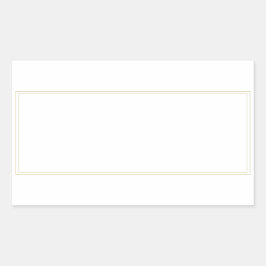 Etiquetas rectangulares de borde dorado de jarro d