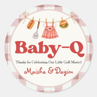 Etiquetas Redondas de Favor para Baby Shower 'Baby