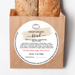 Etiquetas redondas de la ley de alimentos de la ca