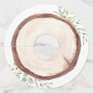 Etiquetas redondas de vidrio de vino, mate estánda