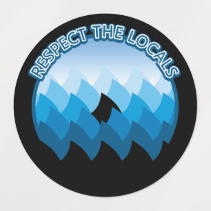 Etiquetas Respeto a los lugareños - Diseño de los amantes 