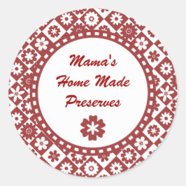 Etiquetas retro de barra roja y blanca