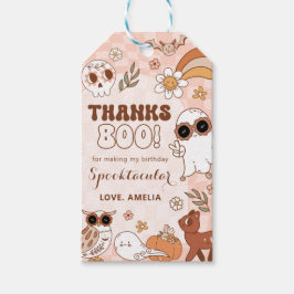 Etiquetas Retro Halloween Birthday Favor