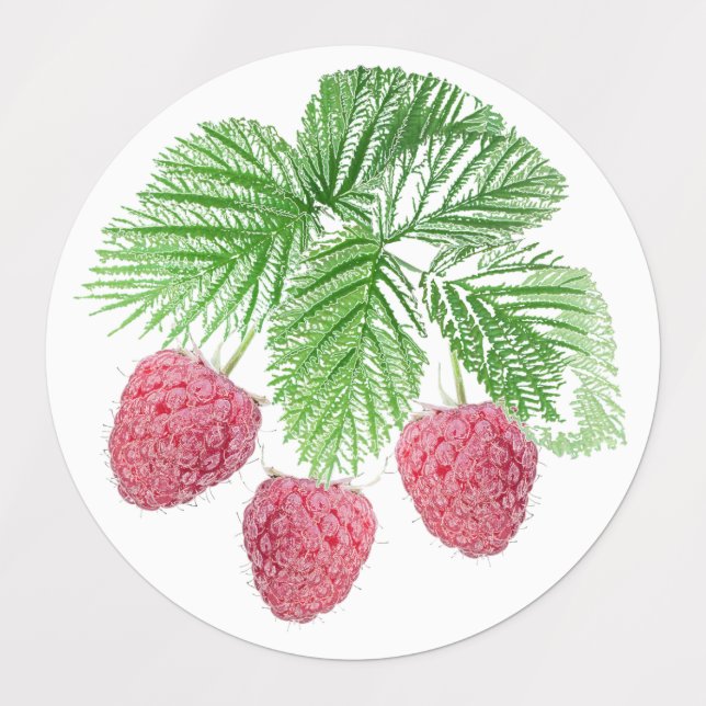 Etiquetas Ripe, bayas, frambuesas (Diseño 1)