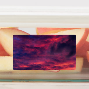 Etiquetas rojo de agosto