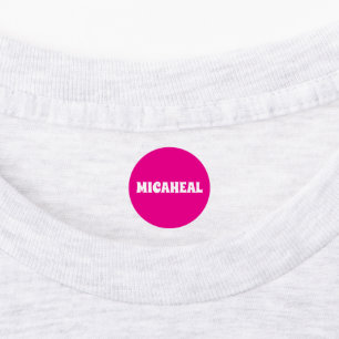 Etiquetas Ropa con nombre personalizado