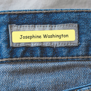 Etiquetas Ropa con Texto Personalizado en Color para el Regr