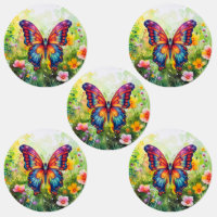 Ropa de Naranja azul mariposa
