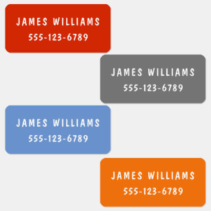 Etiquetas Ropa de nombre personalizada mínima Personalizado 