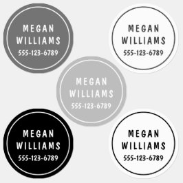 Etiquetas Ropa de nombre personalizada mínima Personalizado 