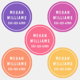 Etiquetas Ropa de nombre personalizada simple Personalizado 