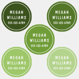 Etiquetas Ropa de nombre personalizada simple Personalizado 