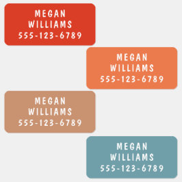 Etiquetas Ropa de nombre personalizada simple Personalizado 