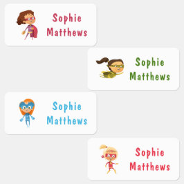 Etiquetas Ropa de nombres personalizados del Personalizado d