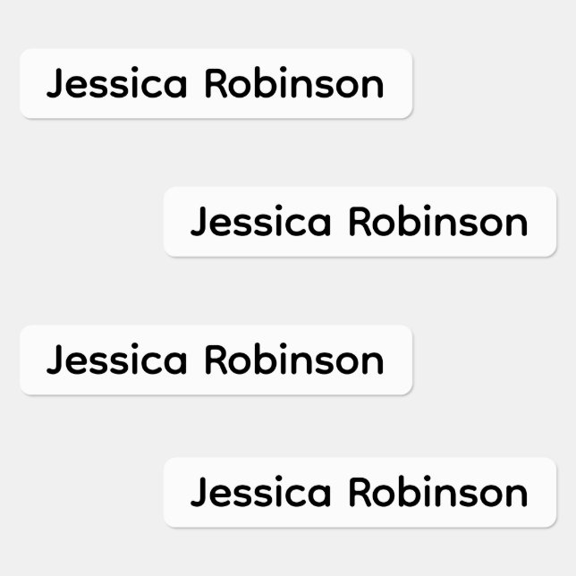 Etiquetas Ropa de tela de nombre o nombre de empresa persona (Grupo)